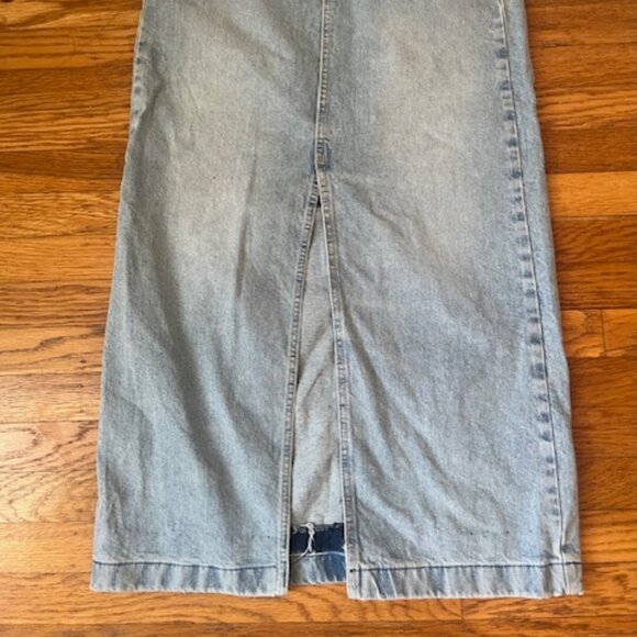 MNG Denim Long Skirt - Light Vintage Blue - Picture 3 of 4